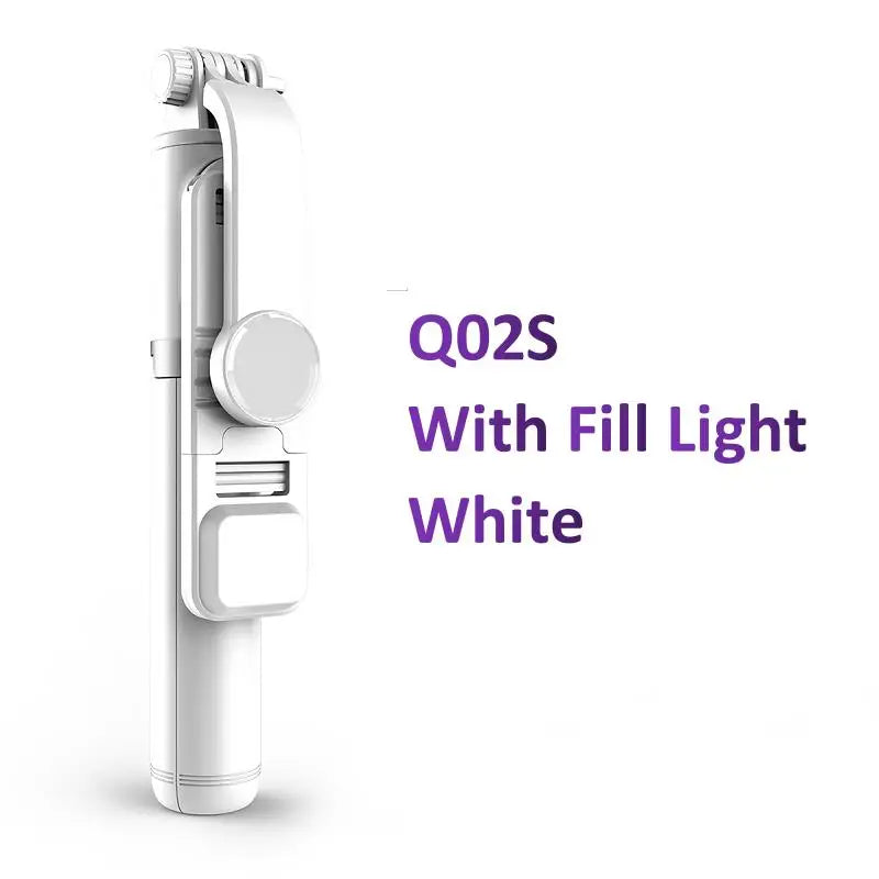 Wireless Bluetooth Selfie Stick Tripod Stand With LED Fill Light Foldable Tripod For iPhone Phone Live Streaming Remote Control