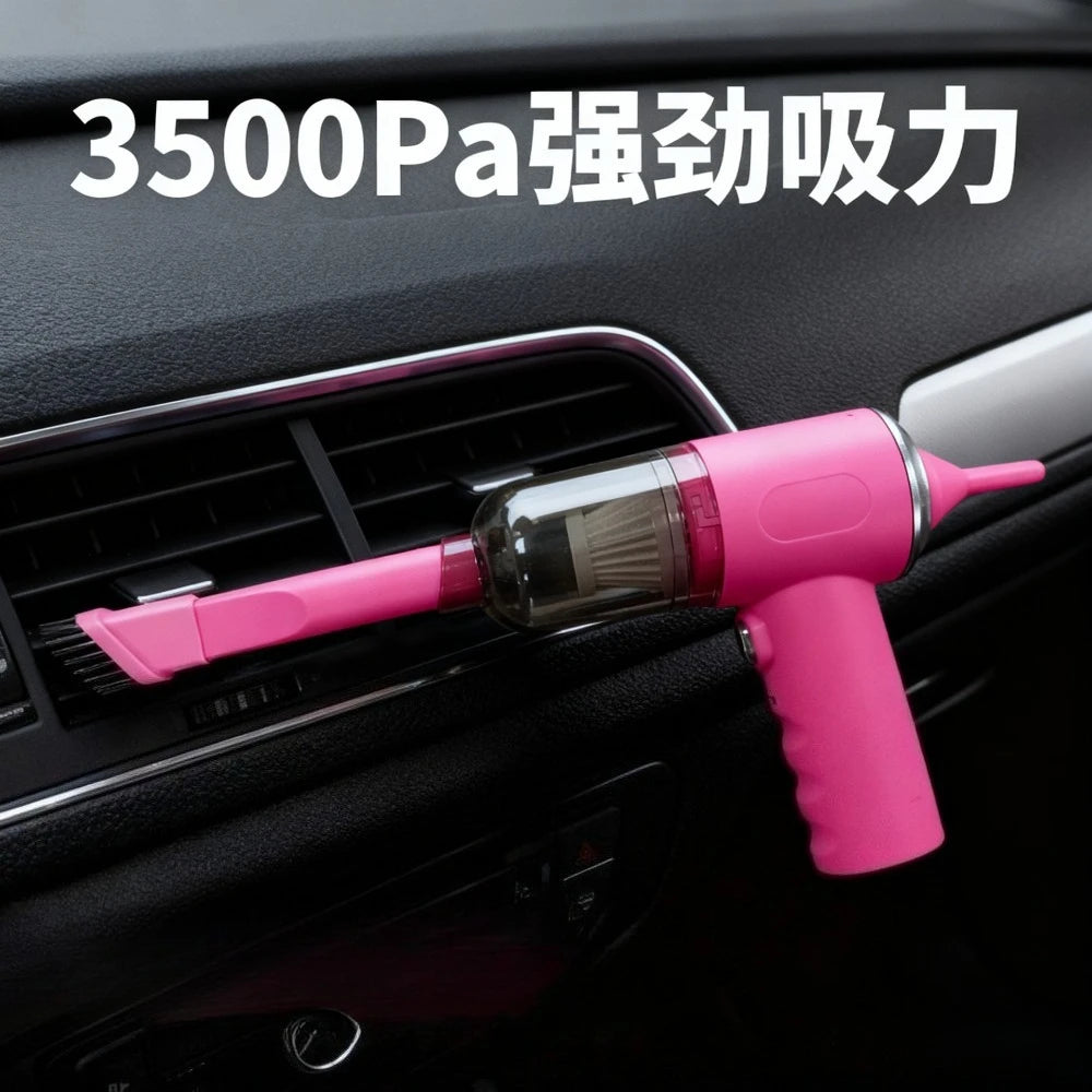 Cordless Handheld Car Vacuum Cleaner 12V Portable Powerful Suction High Power Strong Cleaning Tool for Auto Interior