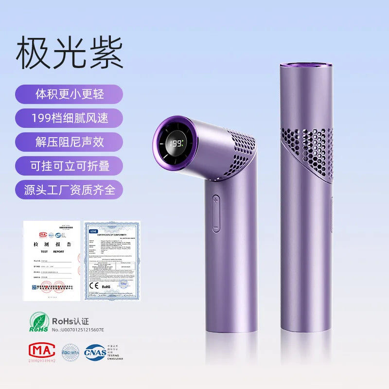 New Lipstick Fan High-speed Handheld Neck Desktop Multi-function Portable Mini USB Travel Compact Exquisite Refreshing Cool