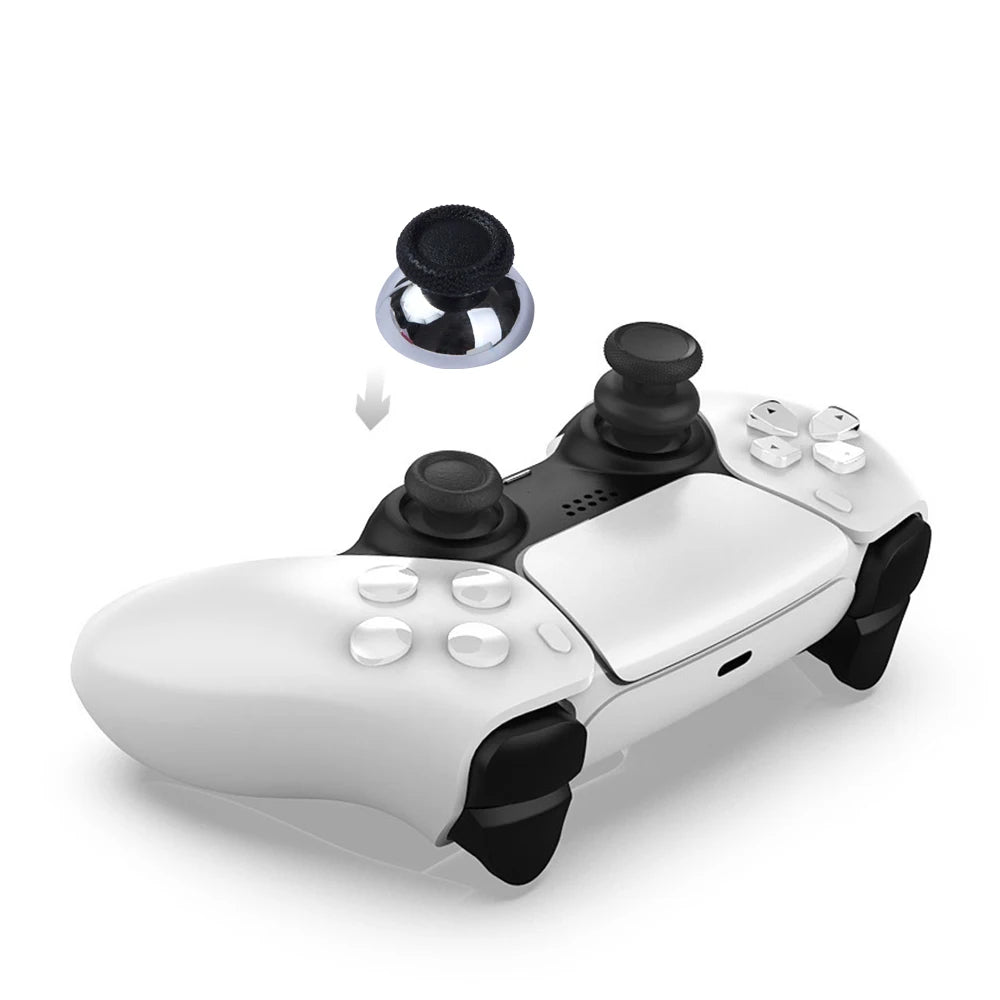 10Pcs Thumb Stick Grip Cap Button Plastic Plating Colors Mushroom Head Case Joystick For Sony Playstation 5 PS5 Dualsens