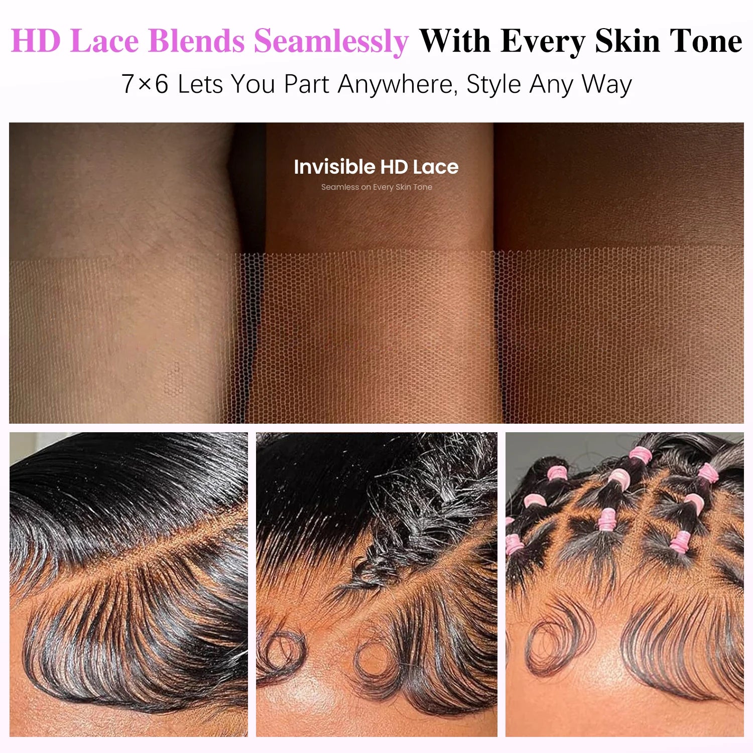 13x6 Glueless Lace Front Wigs Human Hair 7x6 Glueless Closure Wig Pre Plucked 13x4 HD Lace Frontal Burmese Curly Wig 220 Density
