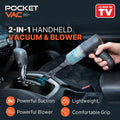 Handheld Vacuum Cleaner, Compact Wireless Lightweight for Home Car Pet Hair Dust Crumbs Cleaning, Easy Portable Solution