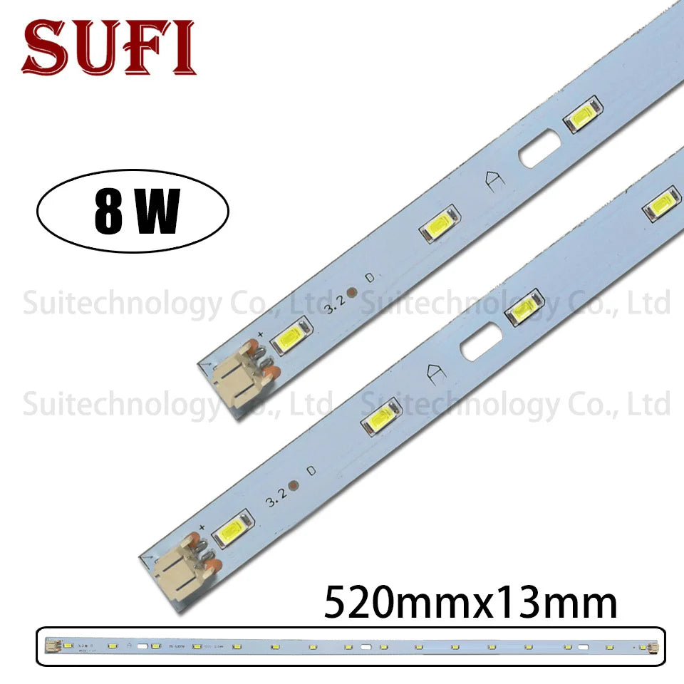 10pcs Super Brightness 8W 16W 24W 32W LED Bar Light Strip SMD5730 pcb Light Source 16 led Aluminum Led Strip light For Cabinet