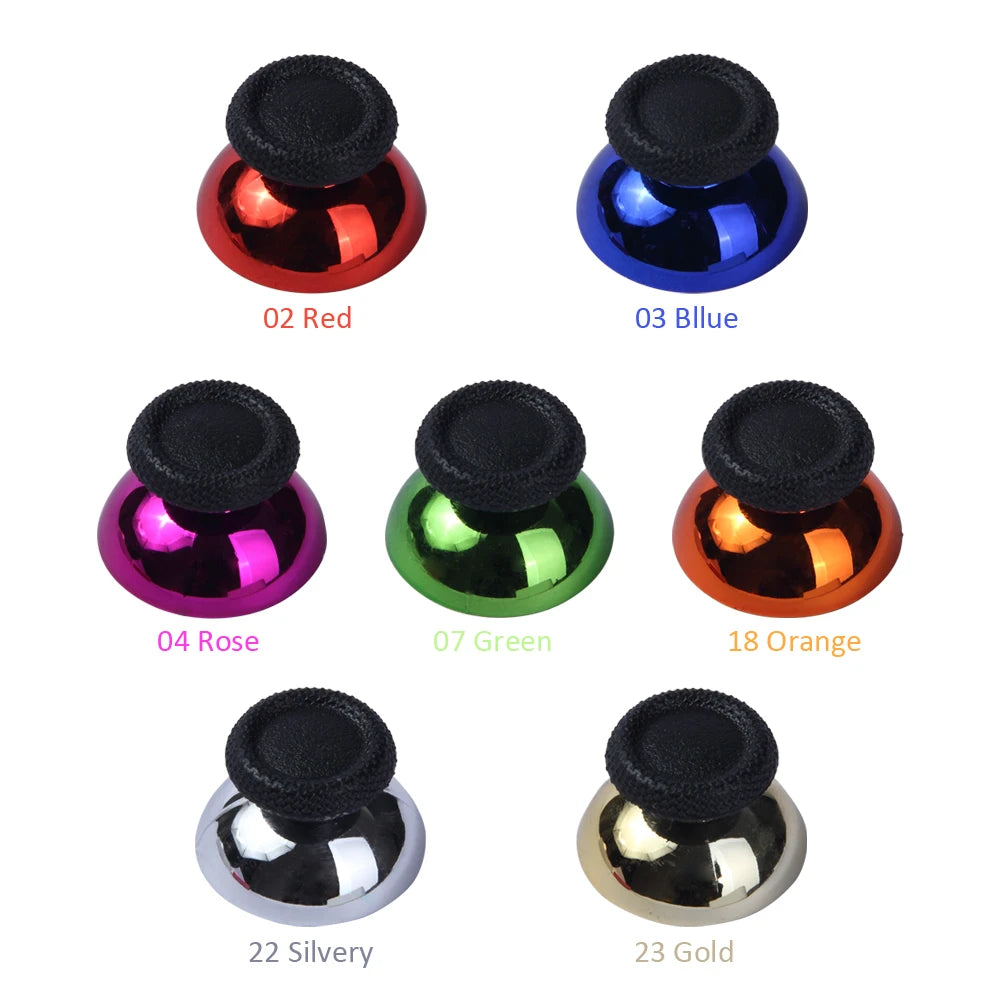 10Pcs Thumb Stick Grip Cap Button Plastic Plating Colors Mushroom Head Case Joystick For Sony Playstation 5 PS5 Dualsens
