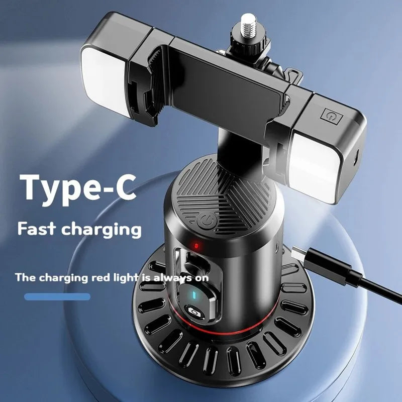 MEUYAG Selfie Stick with Bluetooth remote 360° rotation Following Shooting Mode Gimbal Stabilizer Tripod With light For iPhone