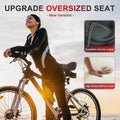 Oversized Bike Seat with Backrest, Universal Fit for Electric and Stationary Bikes, Comfortable for Men & Women