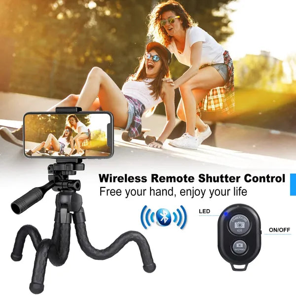 Portable And Adjustable Flexible Phone Tripods Camera Stand Holder