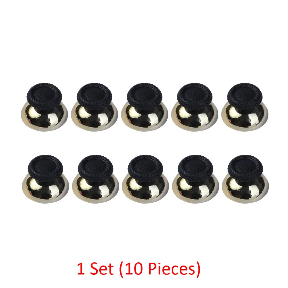 10Pcs Thumb Stick Grip Cap Button Plastic Plating Colors Mushroom Head Case Joystick For Sony Playstation 5 PS5 Dualsens