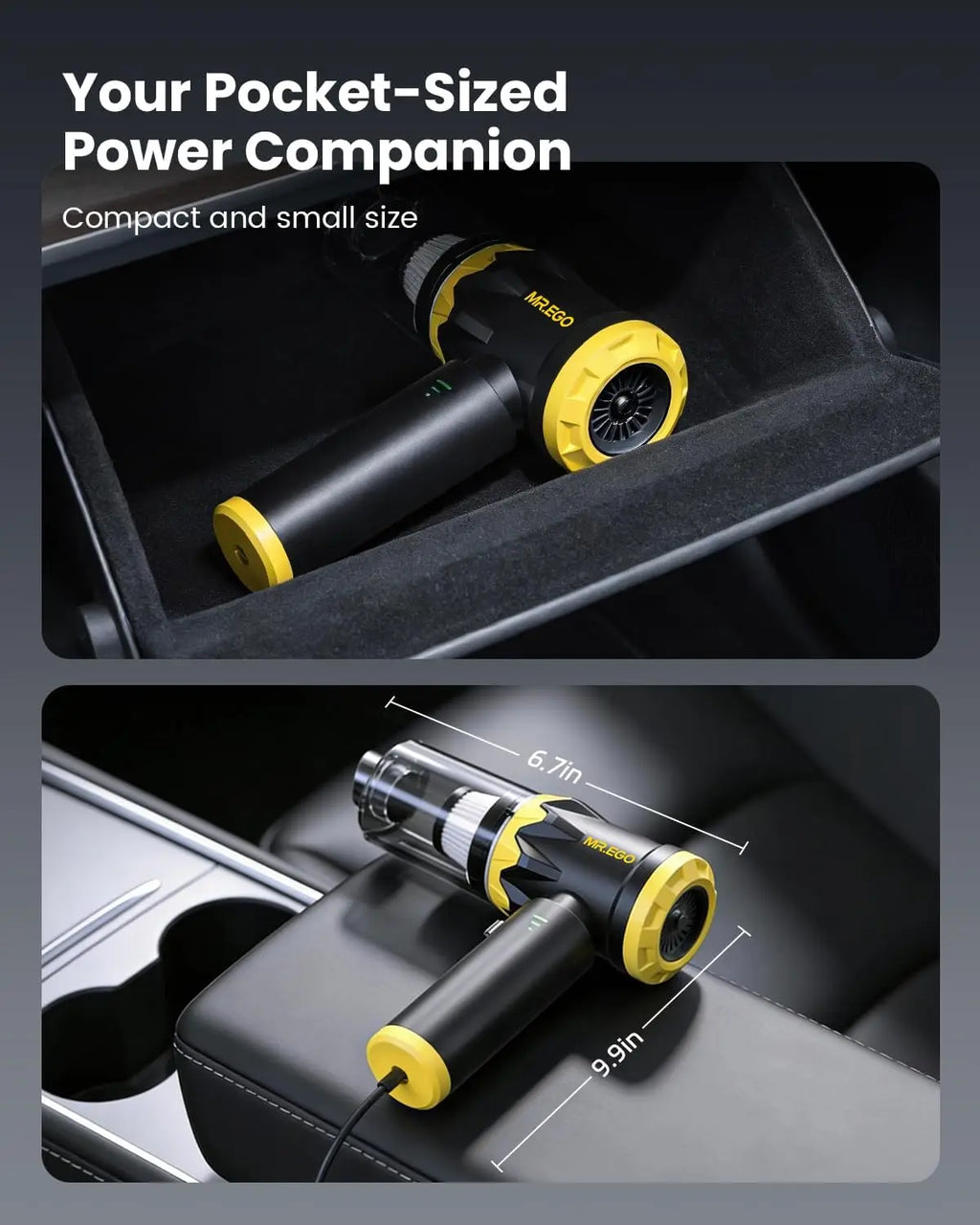 Portable Cordless Handheld Vacuum Cleaner, 18500Pa Suction, 4-in-1 Multi-Function for Car Home Desk Cleaning