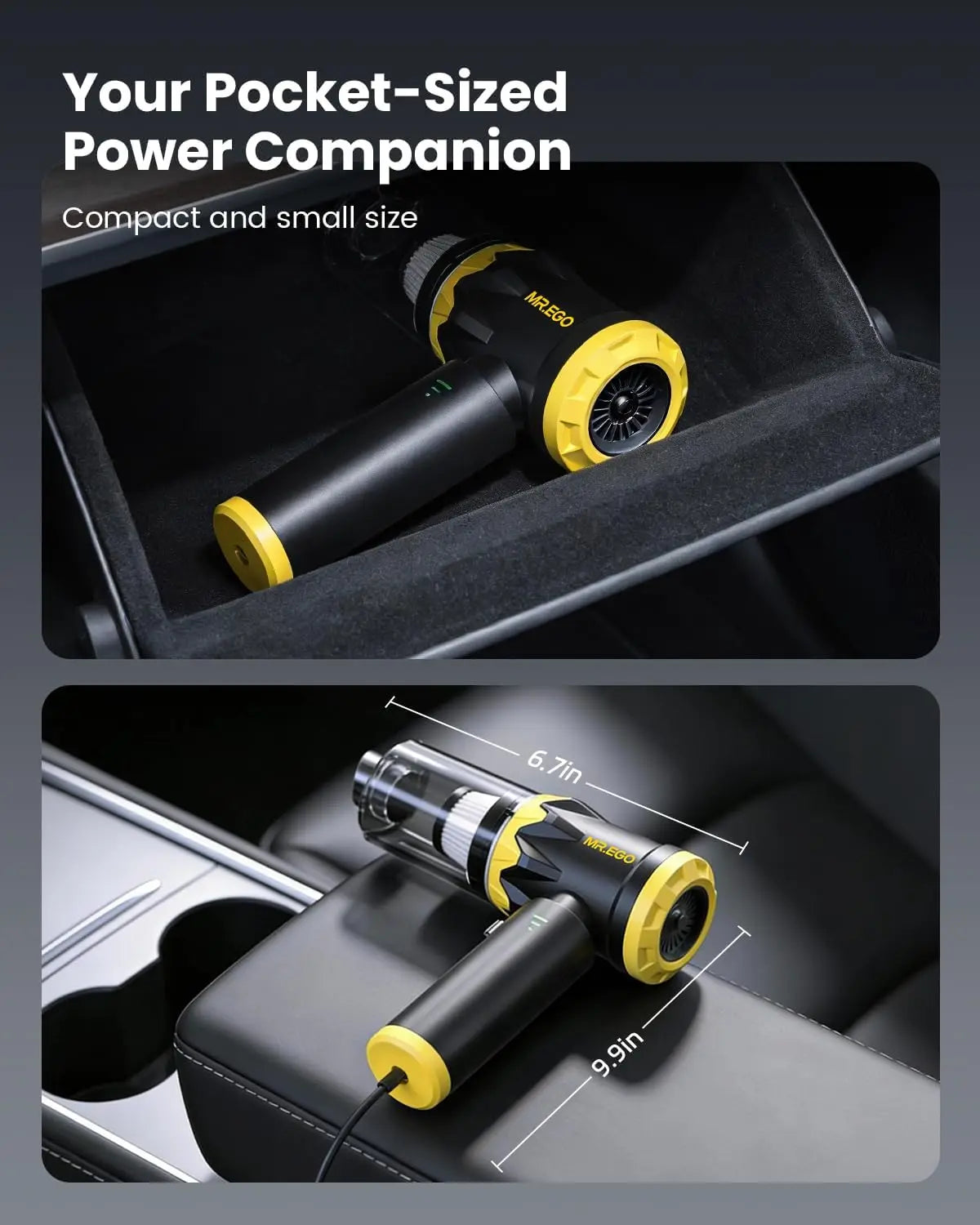 Portable Cordless Handheld Vacuum Cleaner, 18500Pa Suction, 4-in-1 Multi-Function for Car Home Desk Cleaning