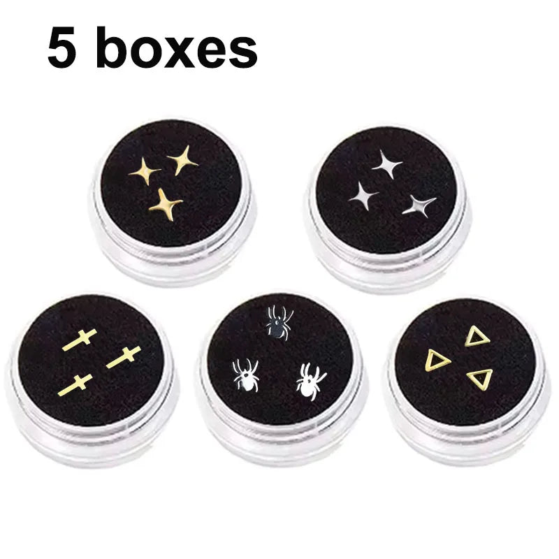 3/5 Boxes Dental Ornaments Jewelry Gem Diamond Crystal Tooth Material Teeth Whitening Beautiful Shining Oral Teeth Decoration