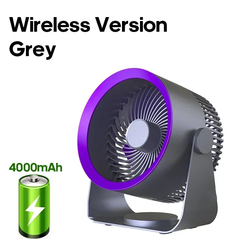 Electric Fan Circulator Wireless Portable Home Quiet Ventilator Desktop Wall Ceiling Fan Air Cooler