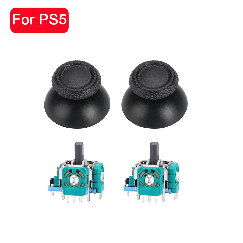 Replacement 3D Analog Joysticks Thumb Sticks for Playstation 5 PS5 DualSense Controller Repair Parts Screwdriver Kit Accessory