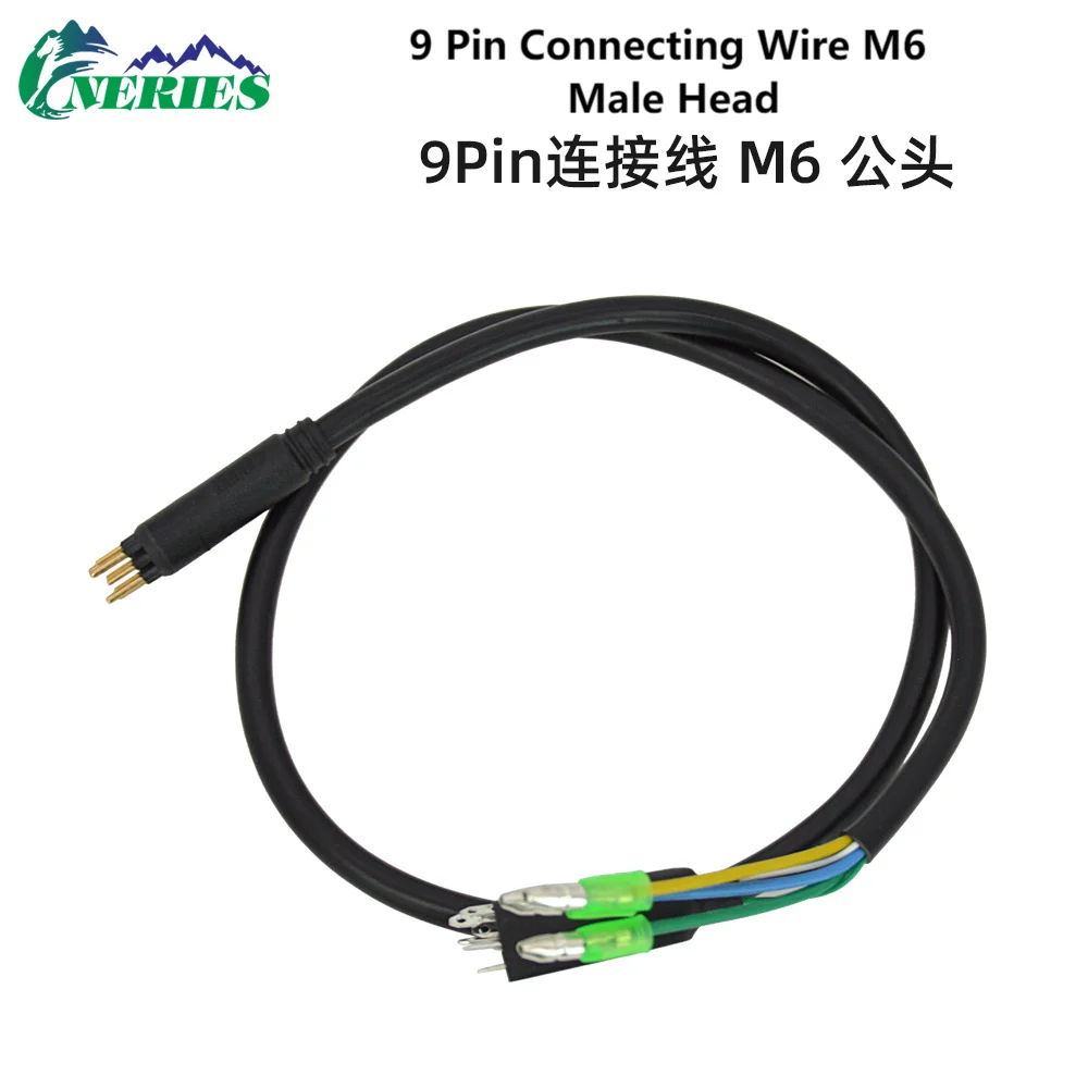 2026 - 9Pin E-Bike Motor Waterproof Extension Cable Wire Male to Female Adapter Lead for Electric Bike Front Rear Drive Line