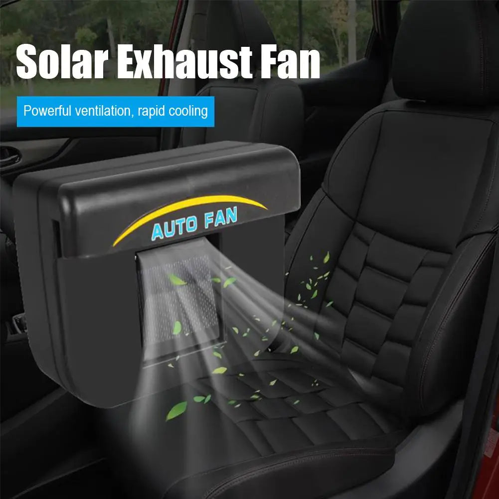 Solar Power Car Air Vent Fan Car Exhaust Fan Car Ventilation Fan Car Auto Air Vent Cooling Ventilation System Heater Exhaust Fan
