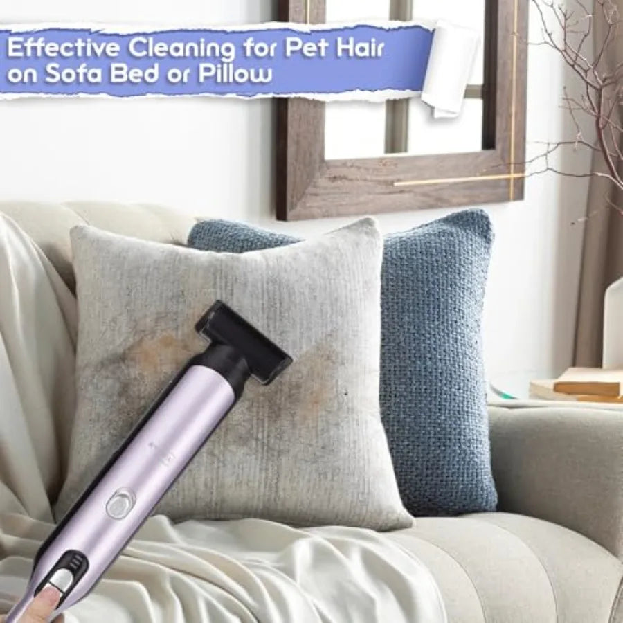 Handheld Vacuum Cordless Car Vacuum Cleaner 18KPa High-Power Suction Portable Hand Vac with Washable HEPA LED Light Storage Doc