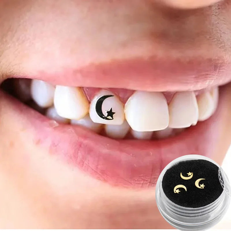 3/5 Boxes Dental Ornaments Jewelry Gem Diamond Crystal Tooth Material Teeth Whitening Beautiful Shining Oral Teeth Decoration
