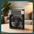 3 in 1 Portable Air Cooler Fan Humidifier Night Light USB Mist Maker Mini Air Conditioner for Bedroom Office Home Appliance