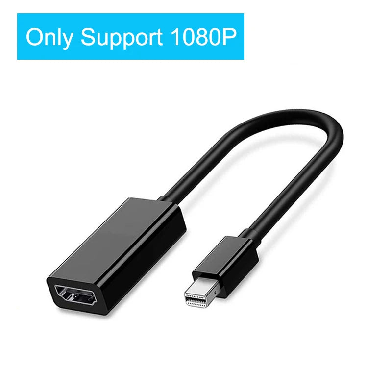 Mini DP To Hdmi-compatible 1080p Cable Adapter  For Macbook Air Thunderbolt 2 Displayport To Tv Monitor Projector Projetor
