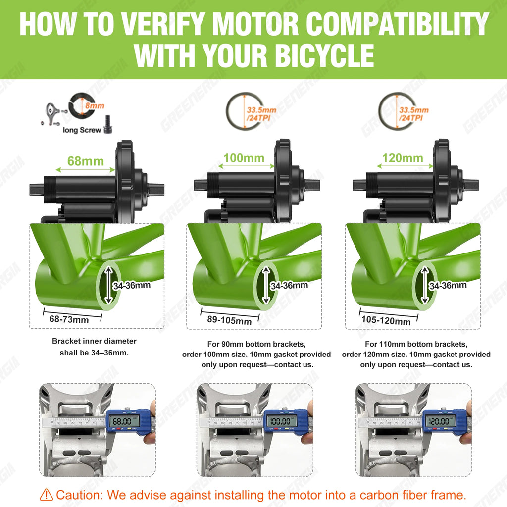 1000W 750W 500W 350W 250W Ebike Mid Drive Motor Kit BBSHD BBS03 BBS02B BBS02 BBS01B BBS01 Electric Bike Conversion Kit