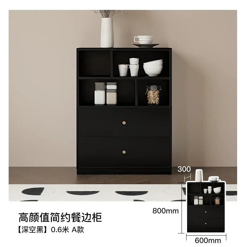 i7   Cream Wind Combination Meal Side Locker Kitchen Storage Tea Coffee Side Cabinet