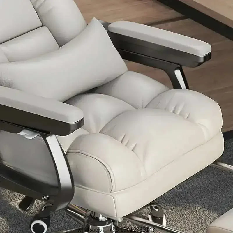 Leather Office Chairs Modern Mobile Ergonomic Computer Playseat Cushion Accent Chair Swivel Chaises De Bureau Luxury Furniture