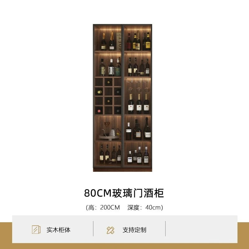 Home Living room glass display cabinets light luxury dining room storage locker wine cabinet modern pantry showcase furniture