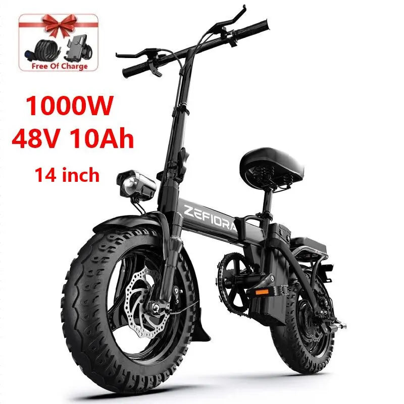 All Terrain Off-road Electric Bike 1000w 14 26 Inch 30-50mph 30-60miles 48v 10a 15a 17.5a Aluminum Alloy,factory Original E Bike