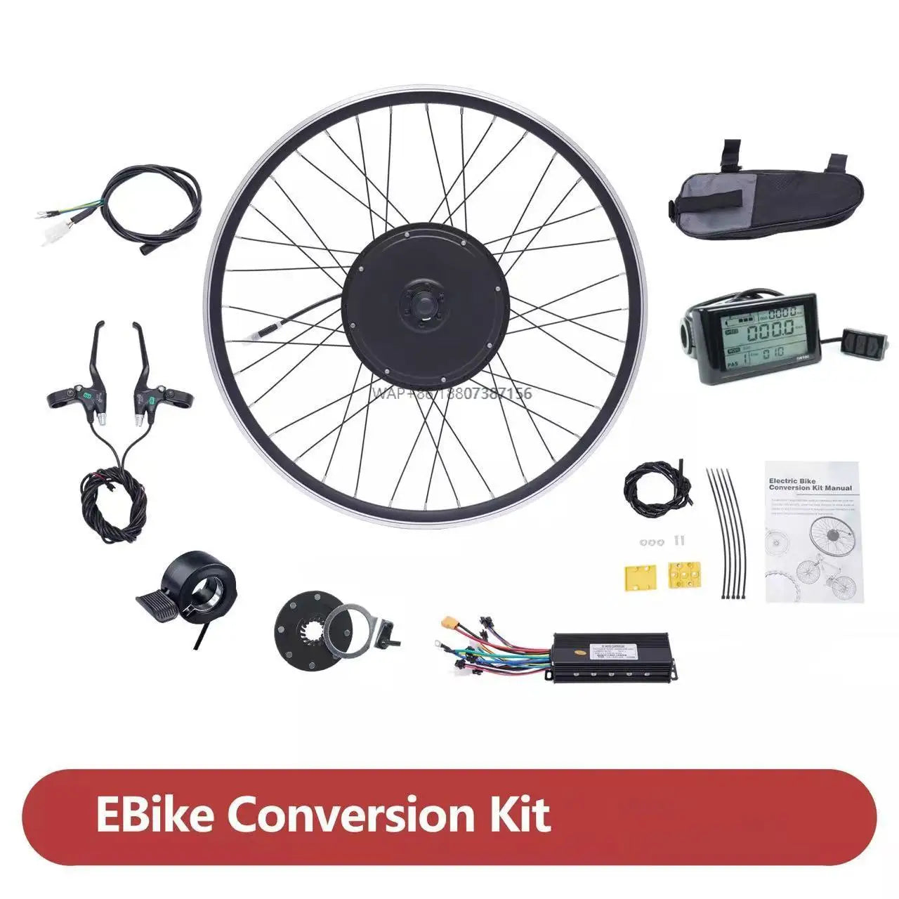 1000W 36V Brushless Copper Rear Drive Kit Electric Mountain Bike Waterproof Ebike Parts