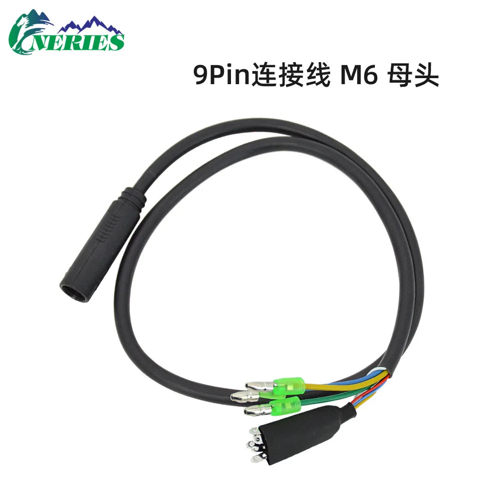2026 - 9Pin E-Bike Motor Waterproof Extension Cable Wire Male to Female Adapter Lead for Electric Bike Front Rear Drive Line