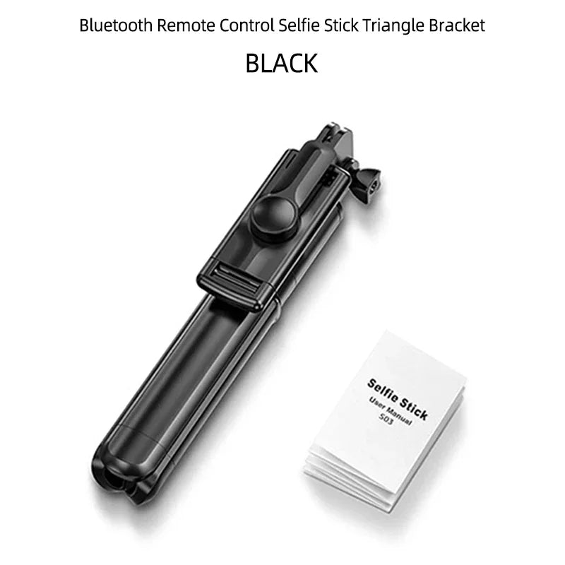 Portable Tripod for Mobile Phone Selfie Stick With Remote Control Telescopic Phone Bluetooth Stick For Huawei iPhone 13 Android