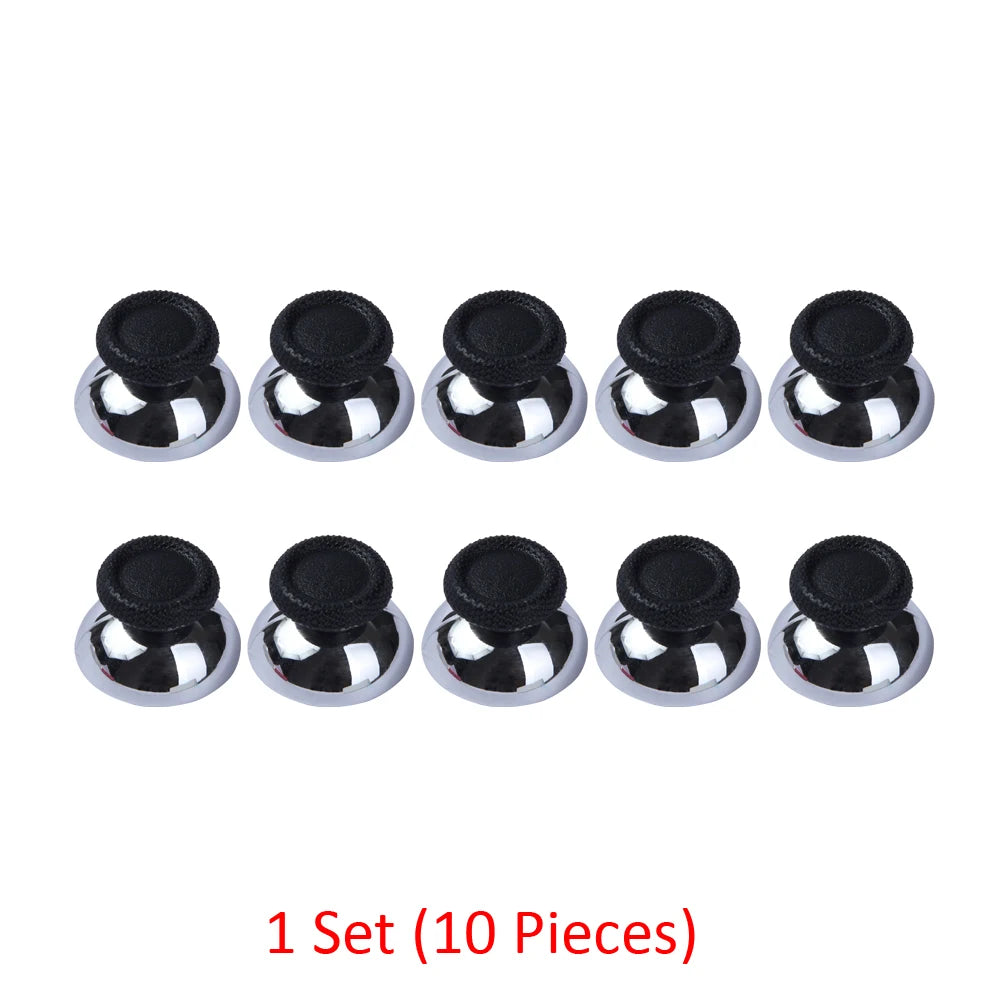 10Pcs Thumb Stick Grip Cap Button Plastic Plating Colors Mushroom Head Case Joystick For Sony Playstation 5 PS5 Dualsens