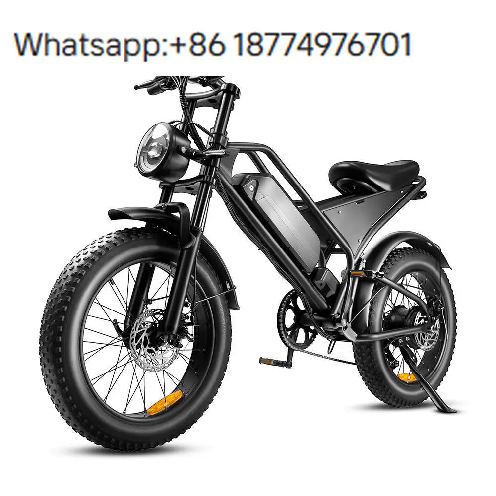 Electric Fat Bike 750W48V 15AH 20 Inch Disc Brake US Warehouse Outside Sport Steel Frame Long Range OEM Dropshipping E Bike