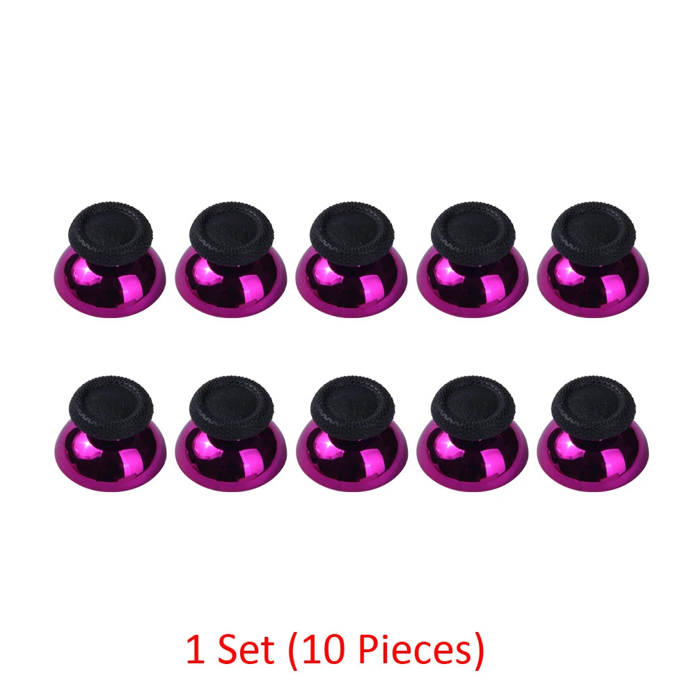 10Pcs Thumb Stick Grip Cap Button Plastic Plating Colors Mushroom Head Case Joystick For Sony Playstation 5 PS5 Dualsens