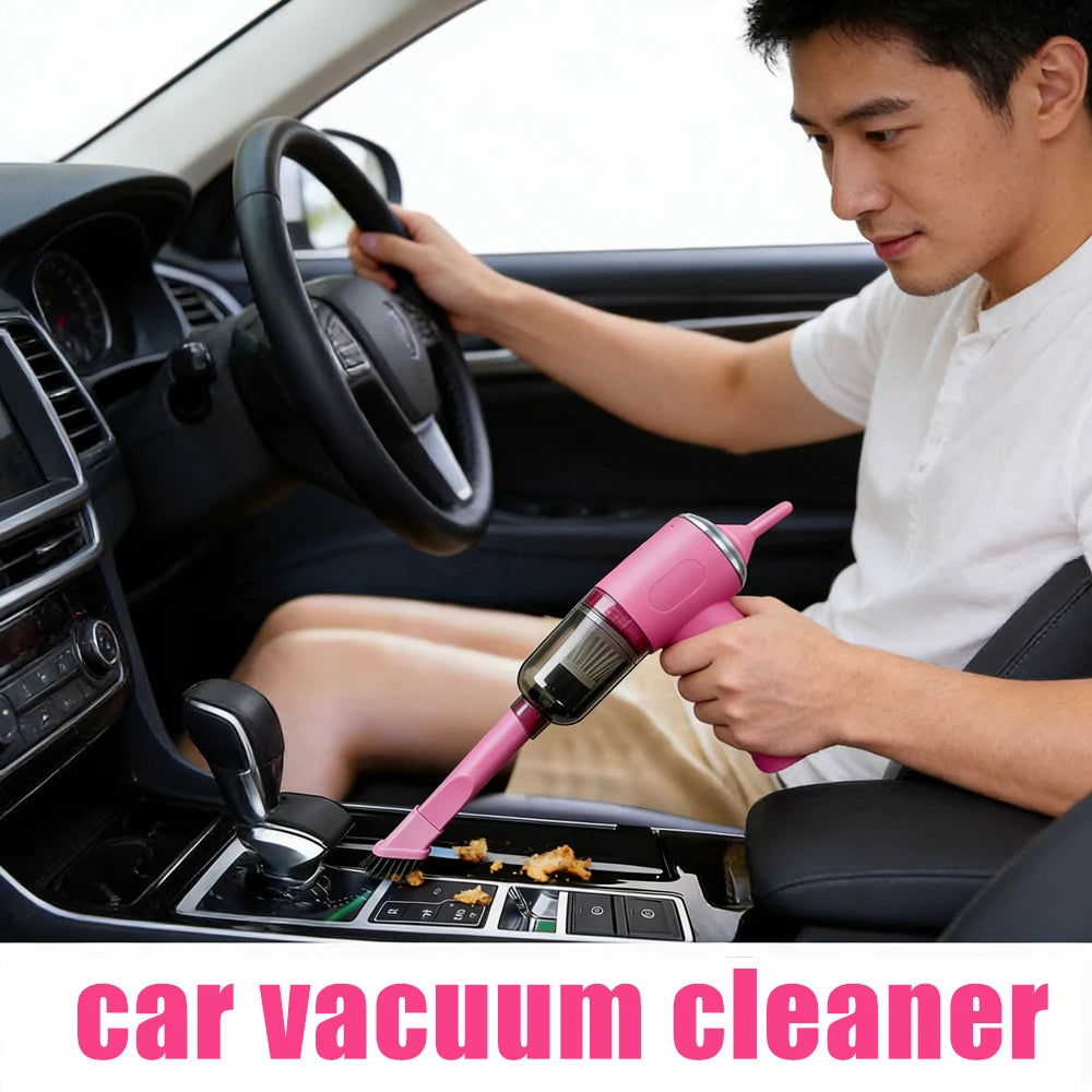 Cordless Handheld Car Vacuum Cleaner 12V Portable Powerful Suction High Power Strong Cleaning Tool for Auto Interior