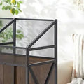 6 Grids Vinyl Record Storage Holder Rack, Wooden Display Table for Magazines Files Albums Books in Living Room Bedroom