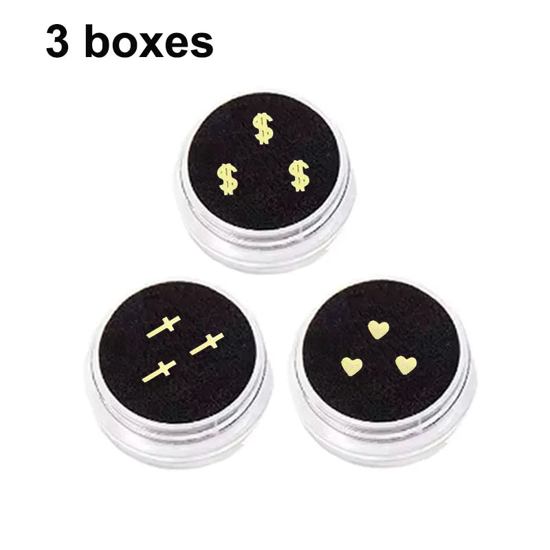 3/5 Boxes Dental Ornaments Jewelry Gem Diamond Crystal Tooth Material Teeth Whitening Beautiful Shining Oral Teeth Decoration