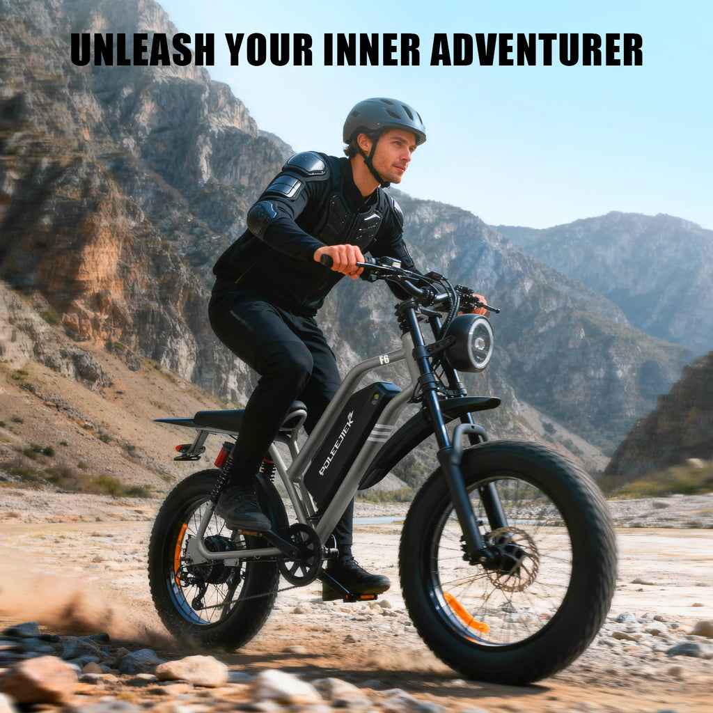 Peak-1500W-Electric-Bike for Adults-Teens 48V 20Ah Battery E-bike, 20" Fat Tire Dirt Bike Max Speed 25MPH, NFC Lock, 7-Speed