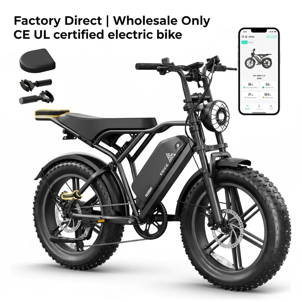 Wholesale High Speed Electric Fat Bike 20 Inch Dual Battery Hydraulic Brake EU Warehouse Off Road Fastest in Stock Dropshipping