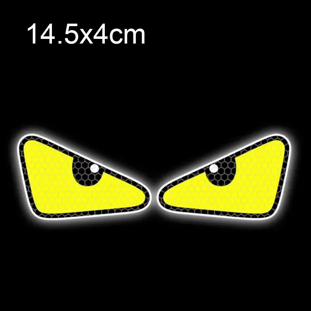 Motorcycle Body Stickers Electric Bike Head Decorative Sticker Devil Eyes Halloween Atmosphere Decal Universal for Car Motorbike