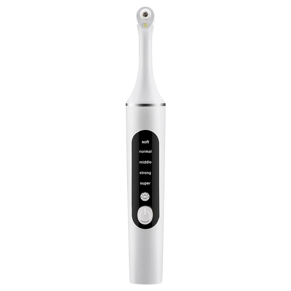 Electric Tooth Polisher Teeth Whitening Cleaner  6 Brush Heads LED Light Plaque Dental Tartar Remover Plaque Teeth Cleaning Set
