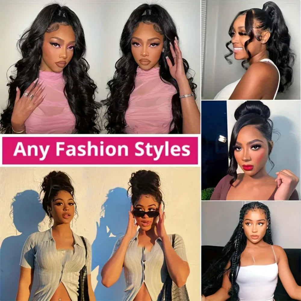 HD 360 Full Lace Wig with Invisible Strap Human Hair 250% Density Body Wave Lace Front Wig HD 360 Lace Frontal Wig Human Hair