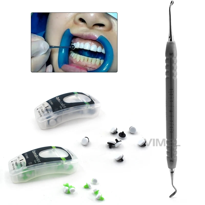 Ivoclar Vivadent Dental Whitening Foam Pads Tool Kit  Resin Filling Tools with Teeth Whitening Veneer Foam Pads Kit