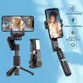 FANGTUOSI 360 Rotation Gimbal,Selfie Stick Tripod With Shutter Fill Light Following Shooting,Stabilizer for Smartphone Live/Vlog
