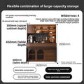 Wilderness dining side cabinet dining table integrated antique locker, separate dining table locker can be customized