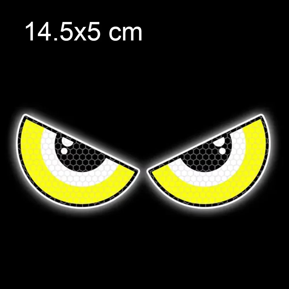 Motorcycle Body Stickers Electric Bike Head Decorative Sticker Devil Eyes Halloween Atmosphere Decal Universal for Car Motorbike