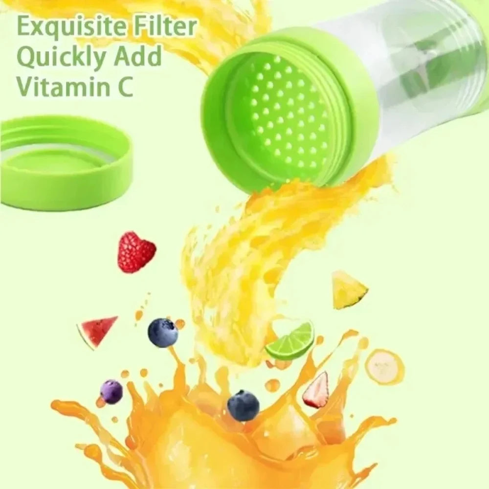 Portable USB Charging Electric Juice Extractor Cup Automatic Mini Juicer with 6 Leaf Blade Head Rechargeable Fruit Blender Cup f