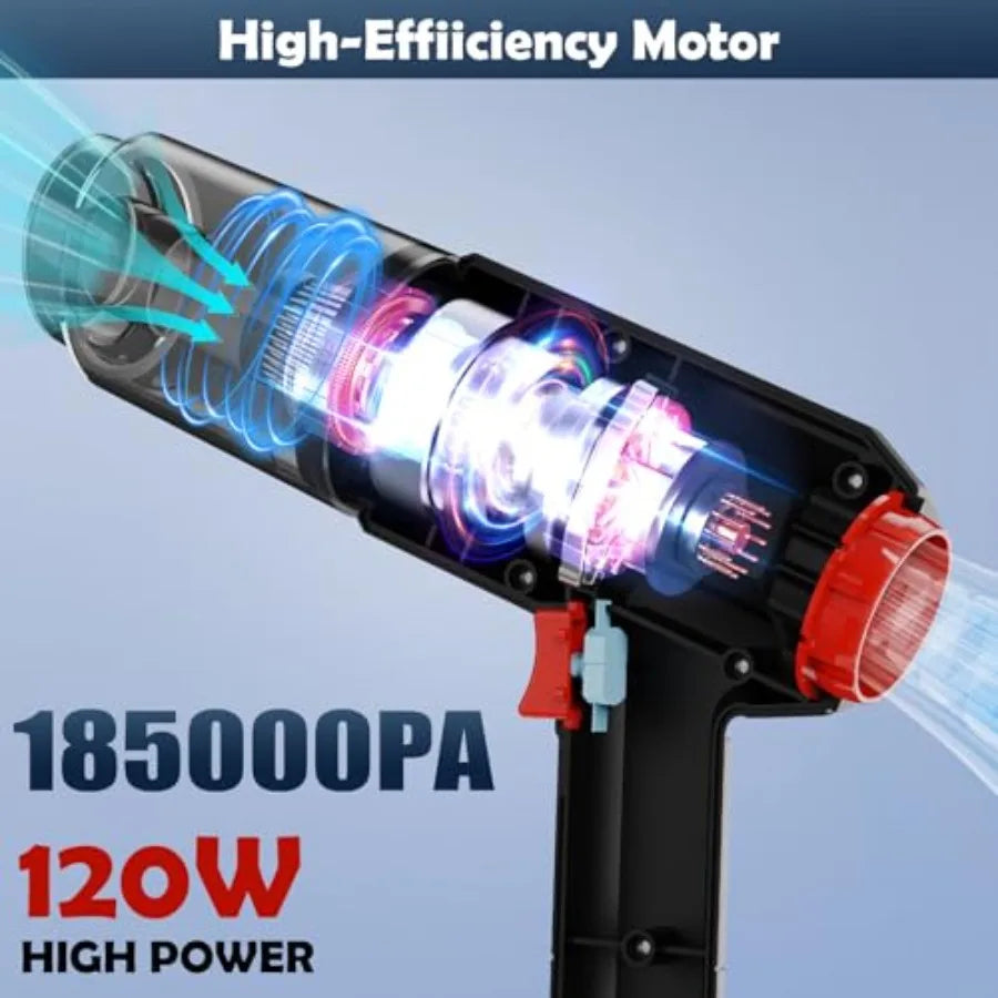 Handheld Vacuum for Home Cordless Portable Vacuum Cleaner Rechargeable with 60 Mins Max Runtime High Power Vacuum for Car Offic