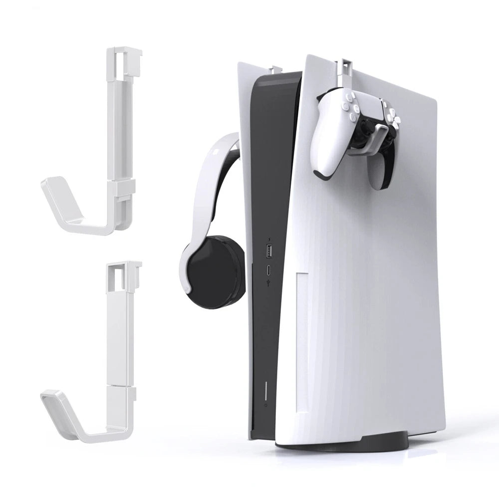 For PS5 Pro PS5 Slim Accessories Controller Headphone Stand Mount for Playstation 5 Console Gaming Headset Hanger Holder Hook