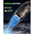 Handheld Vacuum Cordless, Rechargeable Car Vacuum Cleaner with Multiple Attachments, Portable Hand Held Vacuum Suction Power, Mi